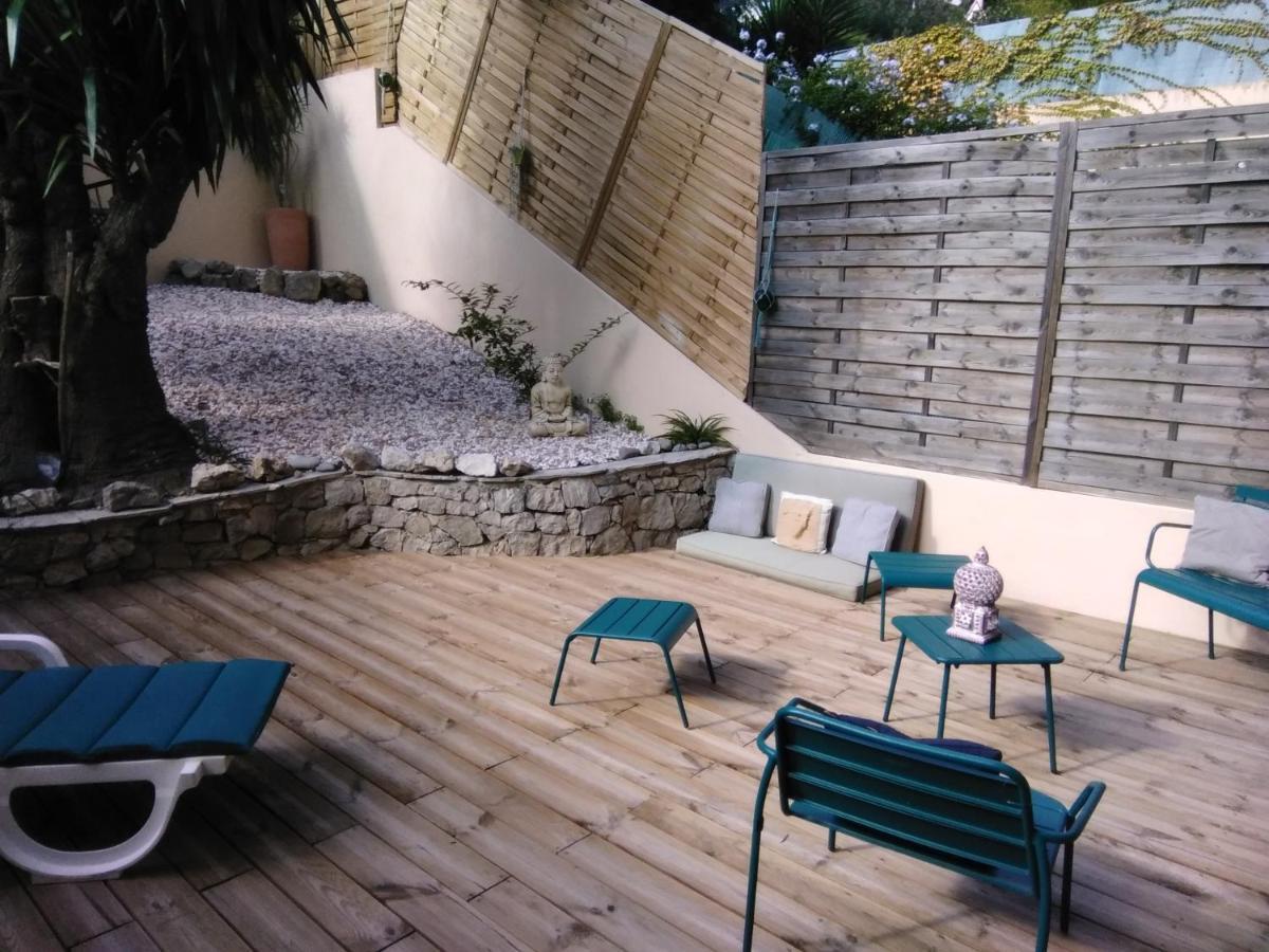 Nice- Gairaut - Jardin Prive- Grand F1 Lumineux-Piscine Collective Exteriör bild